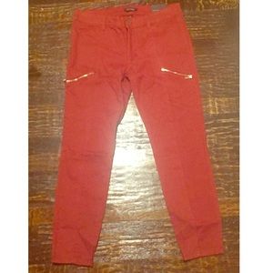 White House BlackMarket Cropped Twill Skinny Jeans Size 12